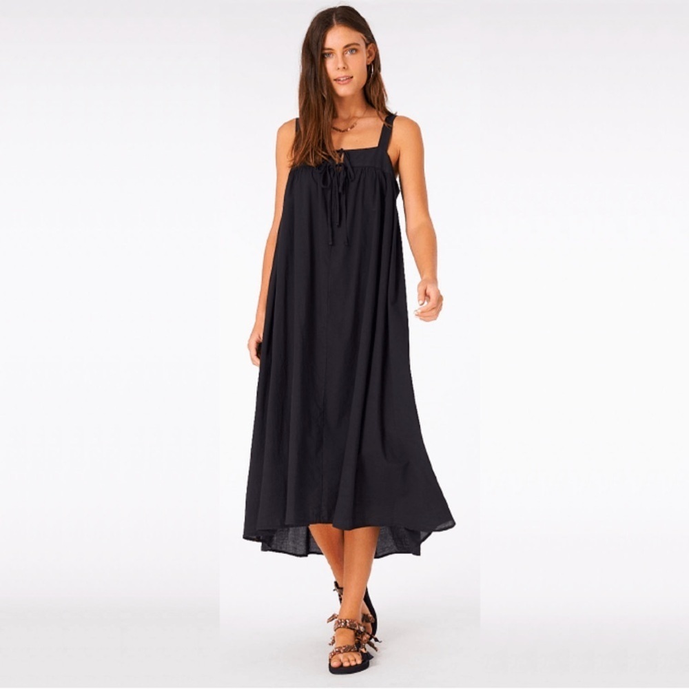 XIRENA Kynsley Midi Dress Black NWT